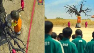 Hindistan polisinden trafik kurallarına Squid Game çözümü! Sosyal medyada viral oldu