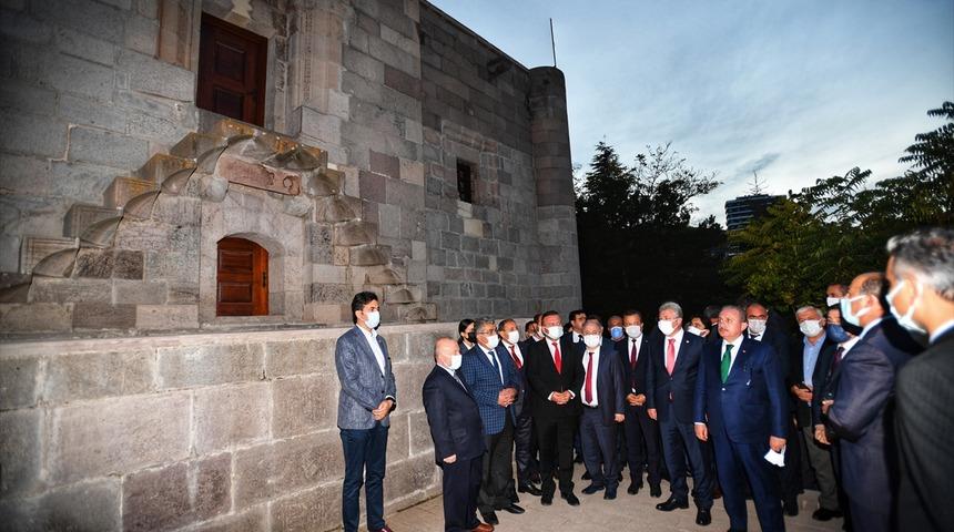 TBMM Başkanı Mustafa Şentop, &Ccedil;ankırı'da Taş Mescit'i ziyaret etti