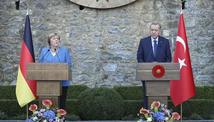 Merkel'den Cumhurbaşkanı Erdoğan'a veda ziyareti