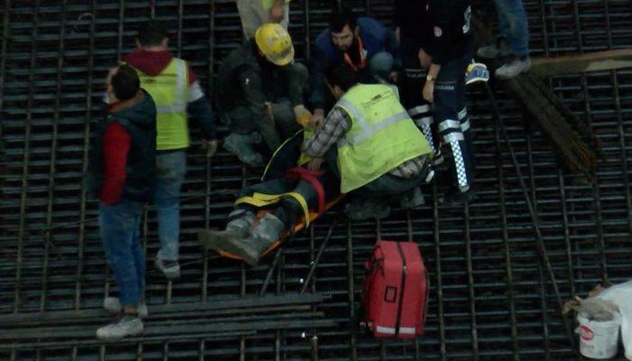Metro inşaatında feci kaza: 3 yaralı