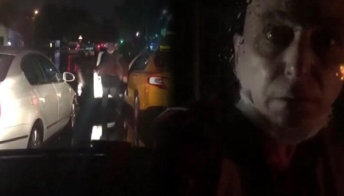 İstanbul'da taksici terörü! Yolunu kesti, küfürler yağdırdı