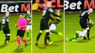 Kuzey İrlanda ekibinde iki takım arkadaşı birbirine girdi! 