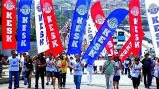 KESK taleplerini haykırmak için yürüyor