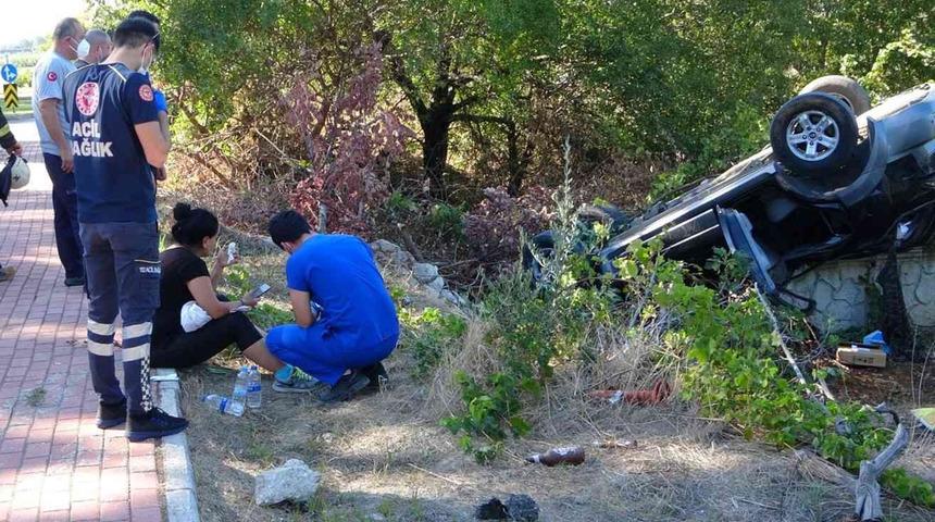 Feci kazada hurdaya dönen araçtan, burnu bile kanamadan çıktı