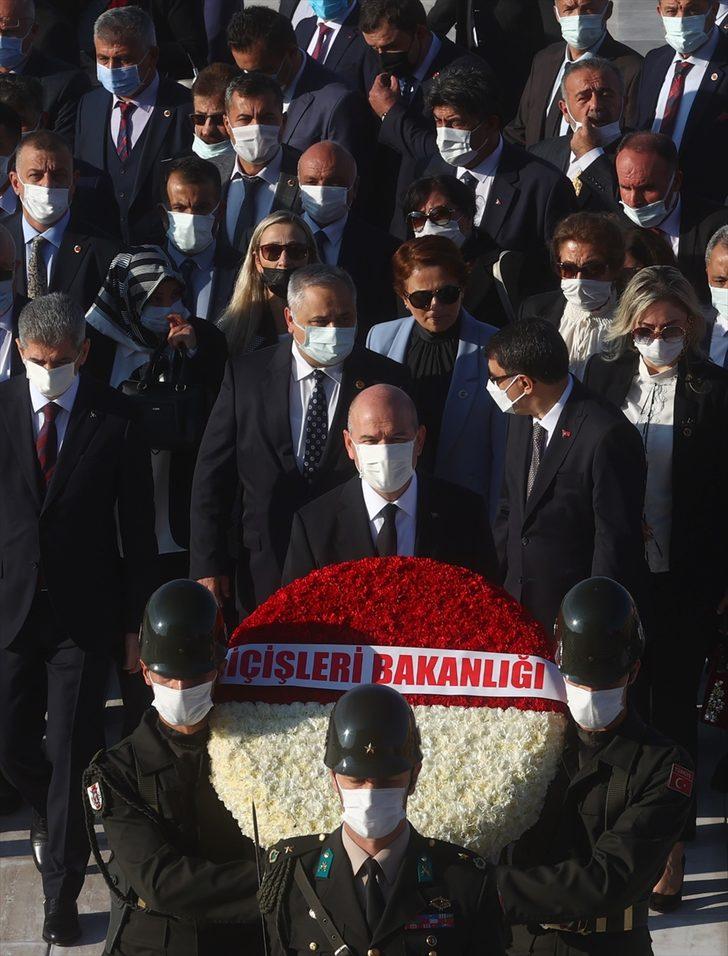 İçişleri Bakanı Soylu ve beraberindeki heyet Anıtkabir'i ziyaret etti G3