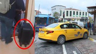 Taksinin bagajında unutulan valizden 1 milyon 800 bin lira çıktı