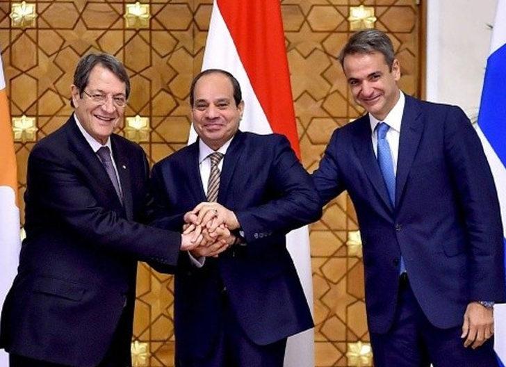 Yunanistan, Mısır ve GKRY liderleri Atina'daki üçlü zirvede bir araya geldi