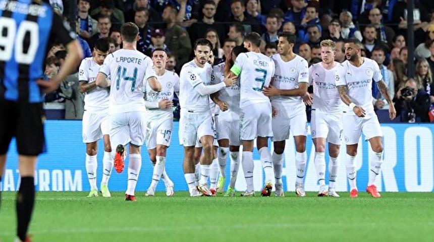 Manchester City, Belçika'da vitesi "5"e taktı!