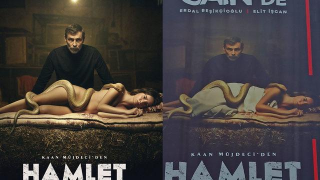 'Hamlet' dizisinin afişi sansürlendi! Sosyal medyada olay oldu 