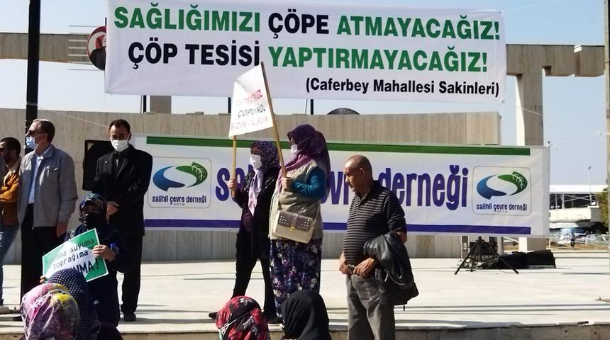 Caferbey köylüleri katı atık tesisine karşı ayakta