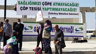 Caferbey köylüleri katı atık tesisine karşı ayakta