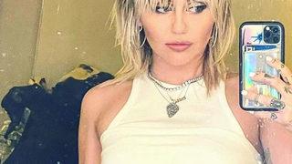 Miley Cyrus yine göğüslerini açtı! Kapak kızı cesareti