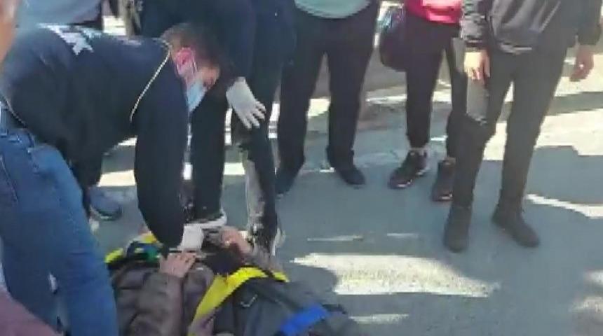 Kahreden olay! Yolun karşısına geçerken canından oluyordu