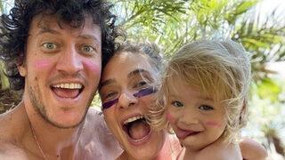 Müge Boz 2 yaşındaki kızı Vina ile spor yaptı