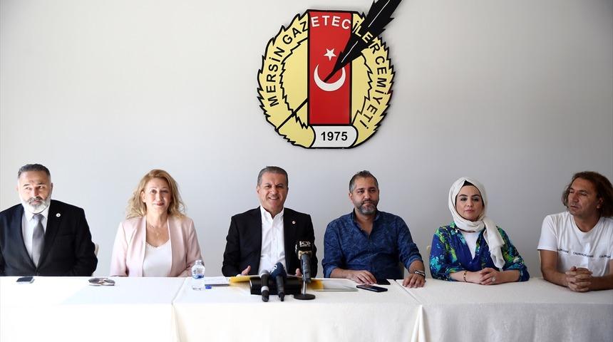 TDP Genel Başkanı Sarıgül, Mersin Gazeteciler Cemiyeti'nde konuştu: