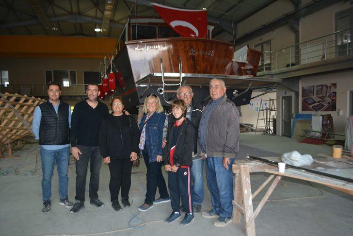 Ayvalık'ta Denizcilik Lisesi atölyesinin ilk eseri "Kontess" tamamlandı G4