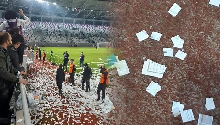 Ordu'daki maçta skandal! Kur’an-ı Kerim sayfaları konfeti şeklinde sahaya fırlatıldı