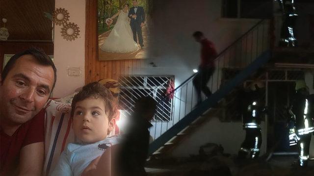 Düşünmeden alevlerin arasına daldı! Yanan evde oğlunu ararken hayatını kaybetti