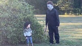 Seri katil Michael Myers şakası yapılan küçük çocuğun tepkisi herkesi şaşırttı