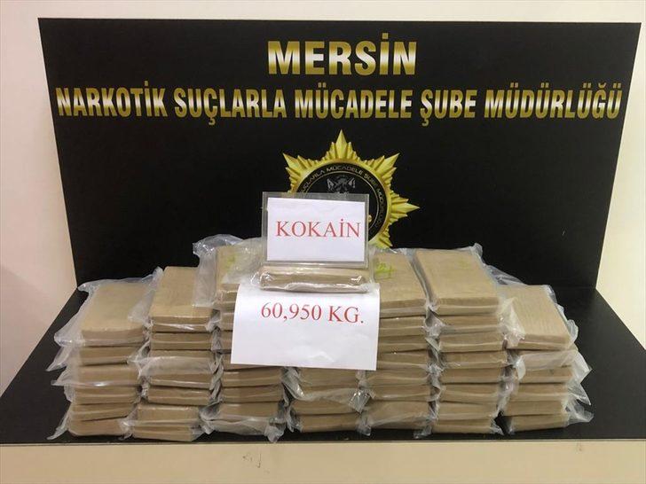 Mersin Uluslararası Limanı'nda 60 kilo 950 gram kokain ele geçirildi G1