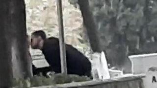 Şehitlere büyük saygısızlık! Uygunsuz görüntüler tepki çekti