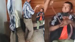 Lastikçiden çırağa hortumlu dayak! Usta vurma, ben çalışmıyorum