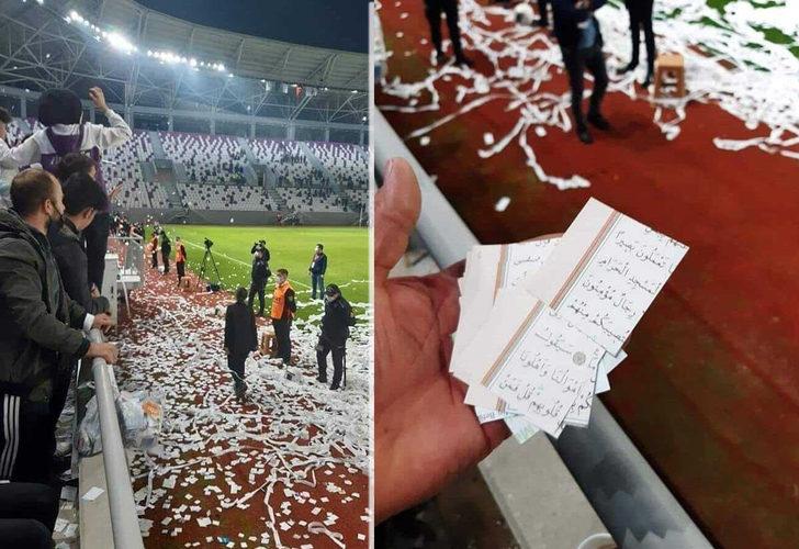 Kur'an-ı Kerim'den konfeti yapmışlardı! İlk açıklama geldi