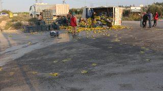 Adana'da iki kamyonun çarpışması sonucu 3 kişi yaralandı