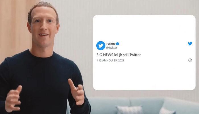 Facebook'un adını değiştirdiğini gören Twitter'dan olay paylaşım!