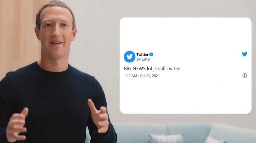 Facebook'un adını değiştirdiğini gören Twitter'dan olay paylaşım!