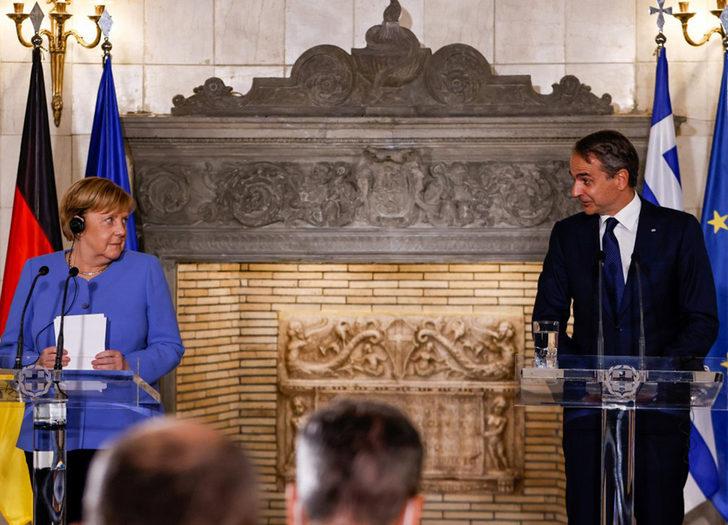 Merkel ve Miçotakis'ten Türkiye mesajı: Yunanistan dostluk elini uzatıyor