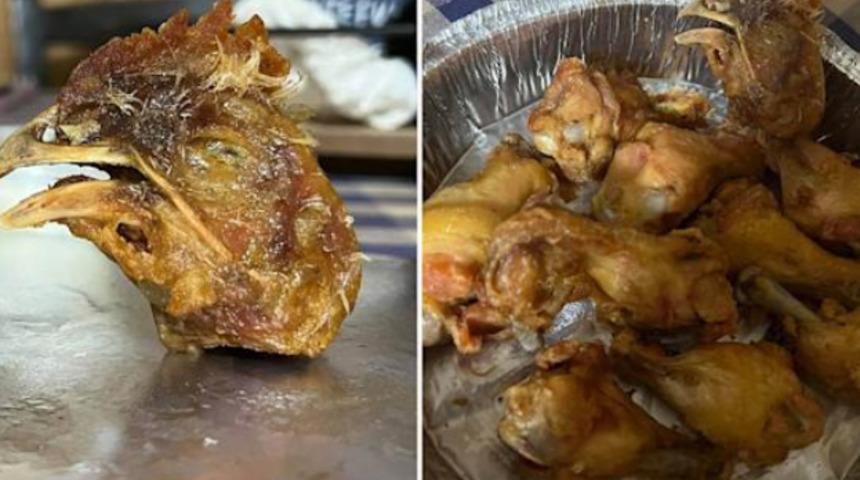 Kızarmış tavuk kanadı sipariş etti, hayatının şokunu yaşadı: İkinci ısırışımda sert bir şey olduğunu anladım