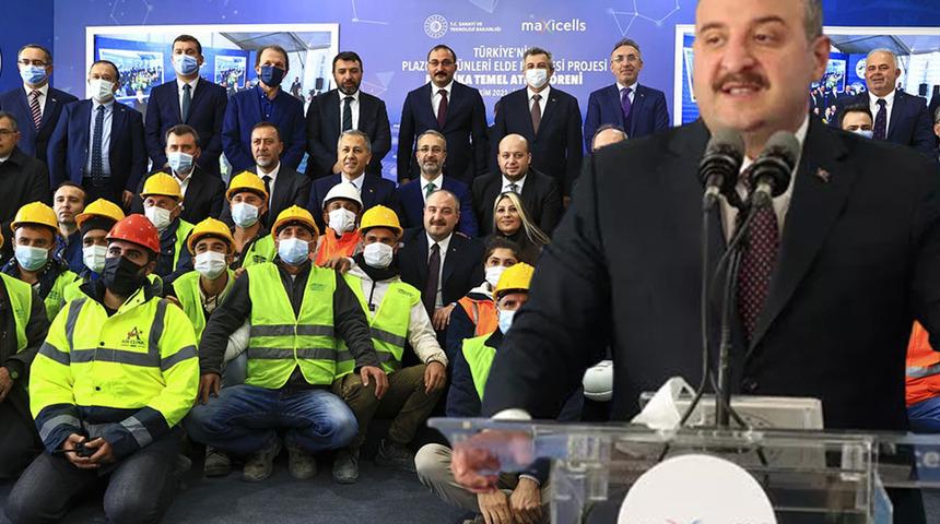 Bakan Varank, Türkiye'nin ilk yerli plazma üretim tesisinin temelini attı