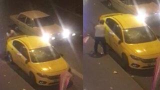 Park halindeki aracı parçaladı! O anlar kamerada