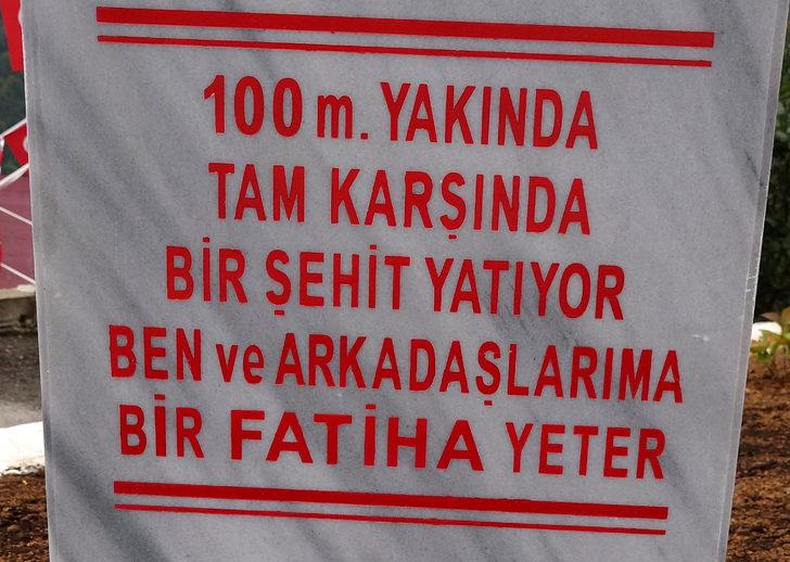 Şehit mezarı fark edilsin diye 100 metre yakınına anıt dikildi G1