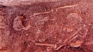 Perre Antik Kent'indeki kazılarda 1500 yıllık insan iskeletlerine rastlandı