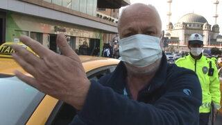 Kurallara uymayınca ceza yazılan taksiciden polise: Hakkımı helal etmiyorum