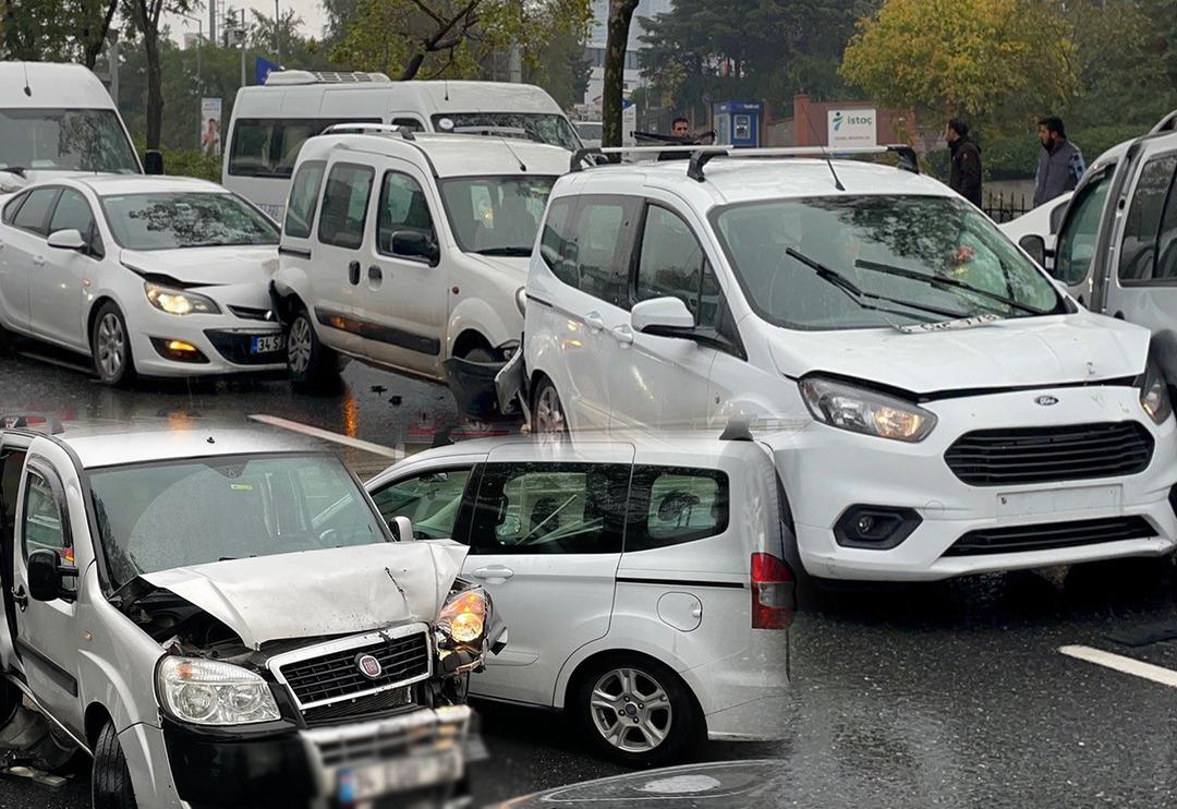 Son Dakika: Şişli'de zincirleme trafik kazası! 7 ara&ccedil; birbirine girdi