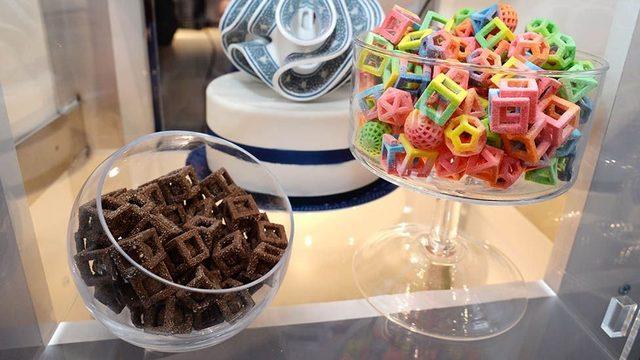 Üç boyutlu yazıcılarda üretilen şekerlemeler bazı süpermarketlerde satışa sunuldu