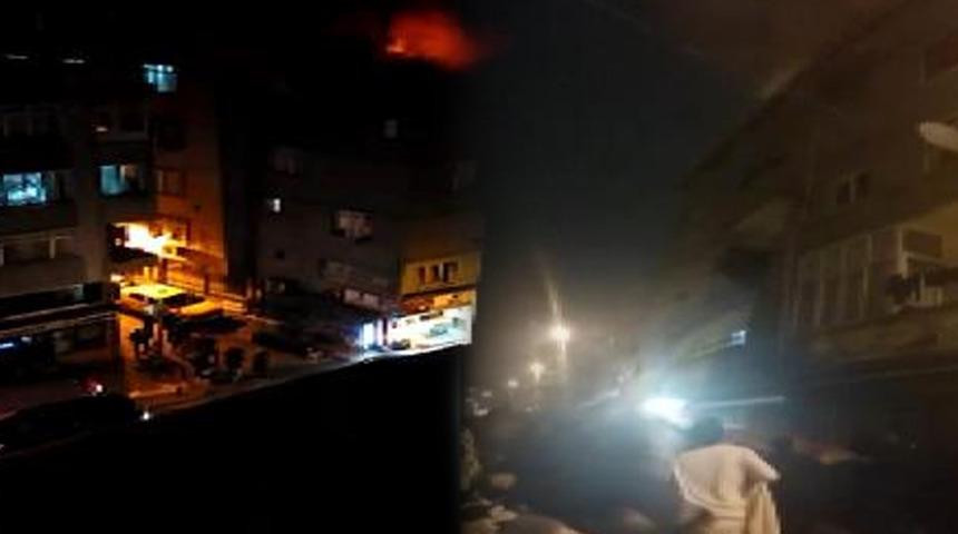 İstanbul'da yangında can pazarı! Daireden aşağı atladılar