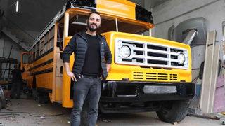 İzlediği filmden etkilendi, kendine 600 bin TL değerinde okul otobüsü yaptırdı