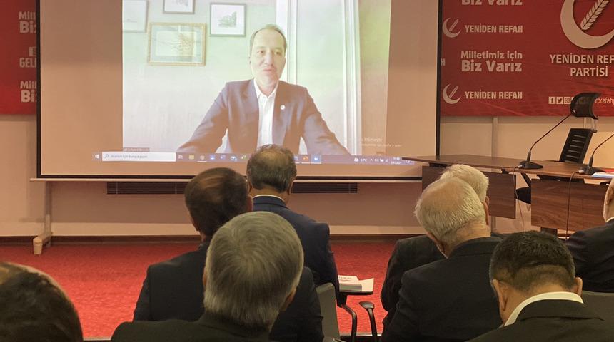 Toplantıya b&ouml;yle katıldı! Fatih Erbakan karantinaya alındı