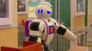 Kuzey Kore'den oyuncak benzeri robotlarla eğitim
