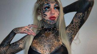 Dövme bağımlısı fenomen Amber Luke ilk halini paylaştı! Hayranlarını eski halini övdü