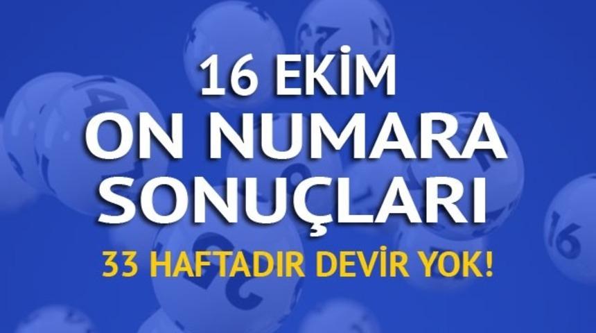 On Numara sonuçları 16 Ekim: On Numara devretmemeye devam ediyor!