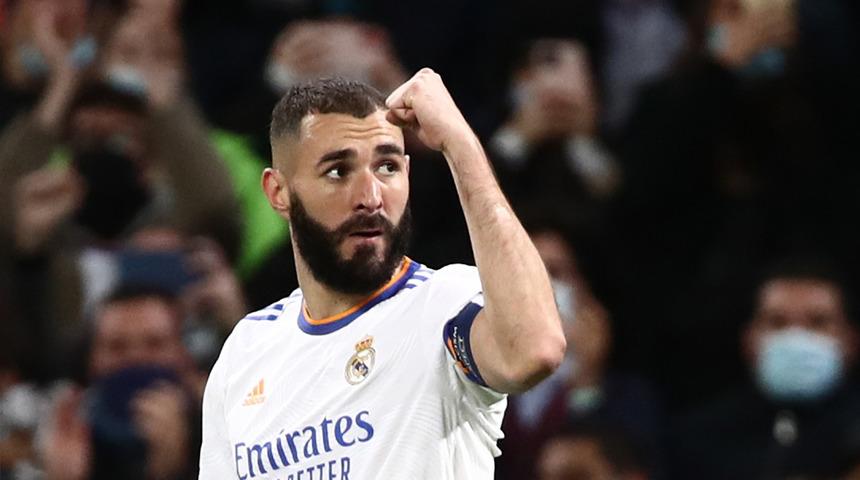Real Madrid'i Karim Benzema taşıdı!