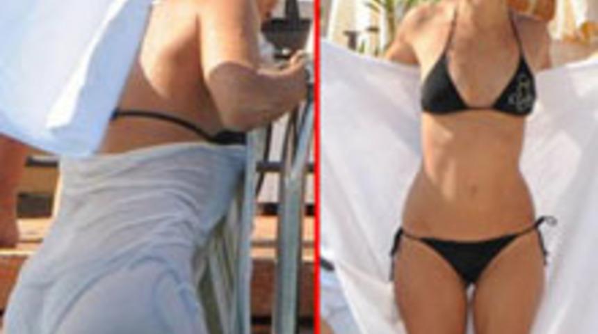 Bikinili G&ouml;r&uuml;nt&uuml;lendi!