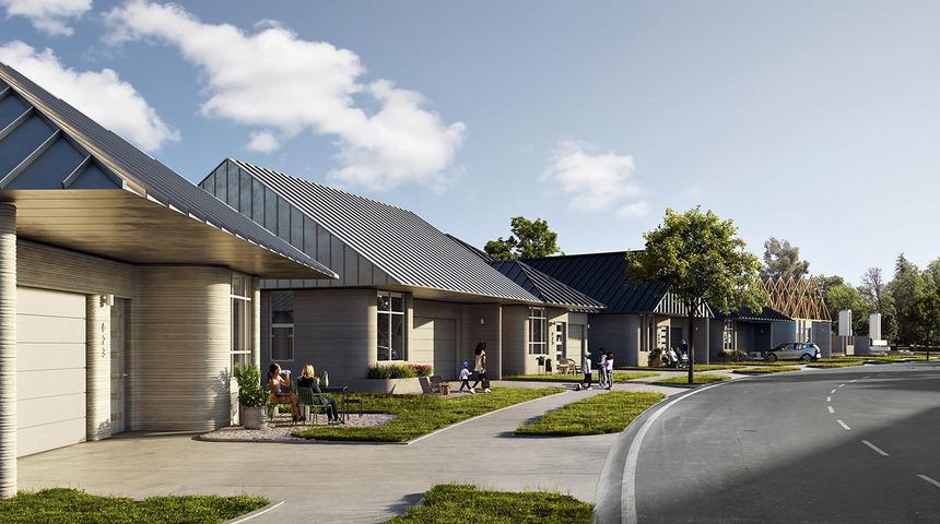 Dünyanın en büyüğü olacak! Bu mahallede "normal" ev yok, 3D ev var