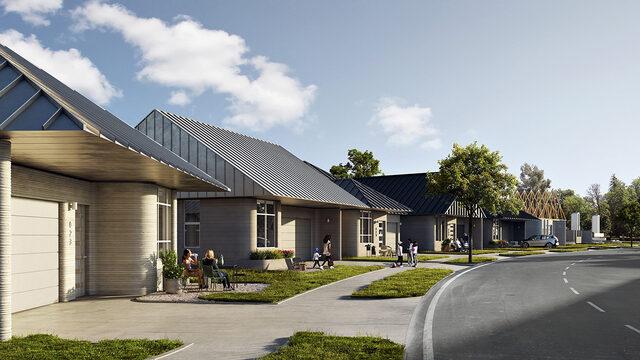 Dünyanın en büyüğü olacak! Bu mahallede normal ev yok, 3D ev var