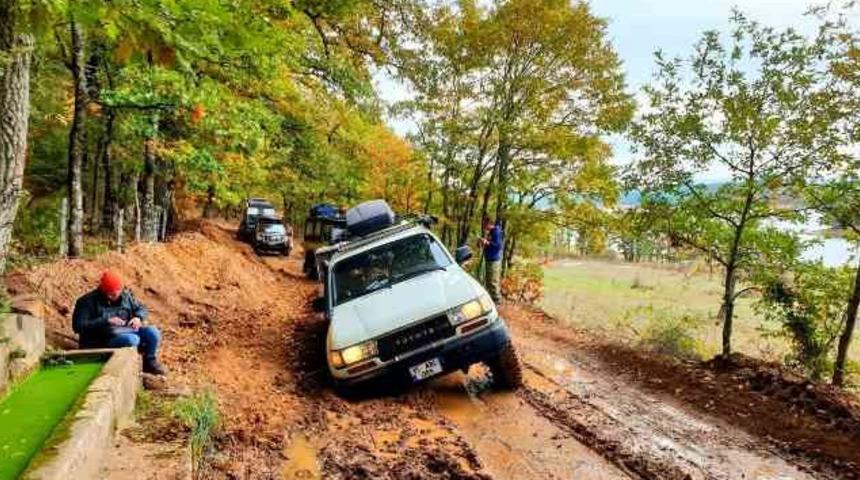 Sonbaharda Kaz Dağları off-road meraklılarının uğrak noktası oldu! Maceraseverler akın etti
